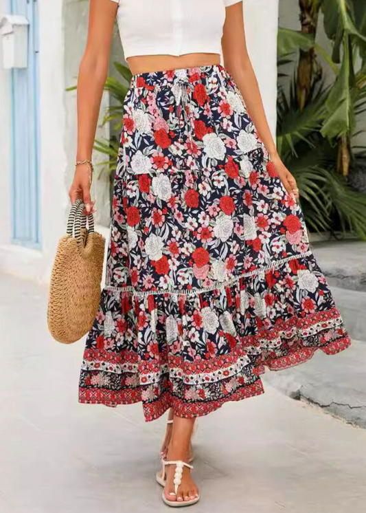 Jupe Longue Bohème en Viscose