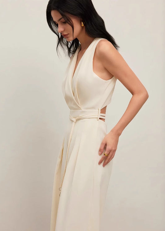 Combinaison Femme Élégante Sans Manches