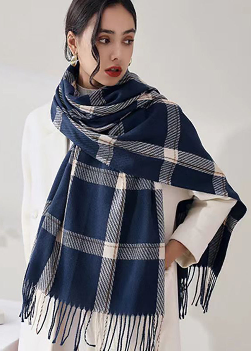 Écharpe plaid chaude hiver femme