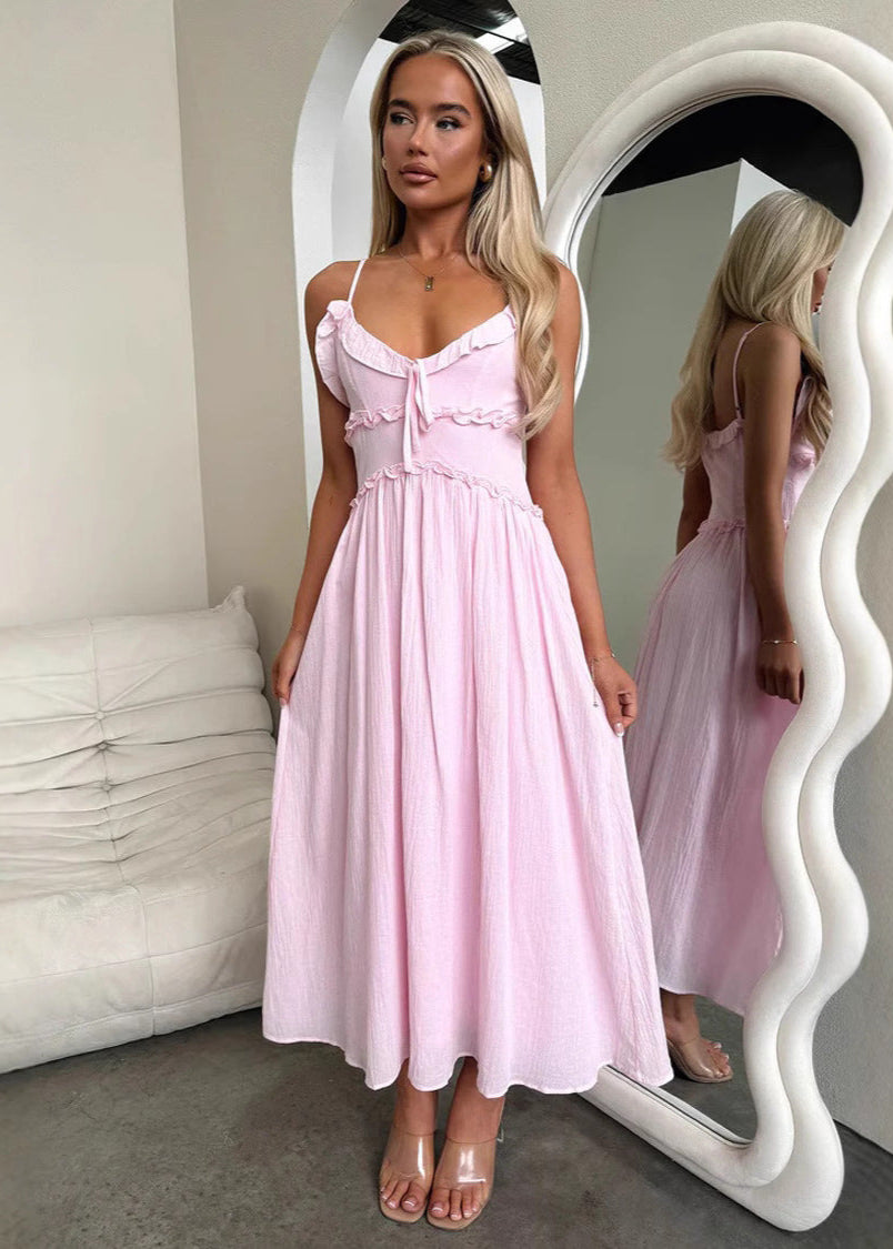 Robe de vacances ample sans manches