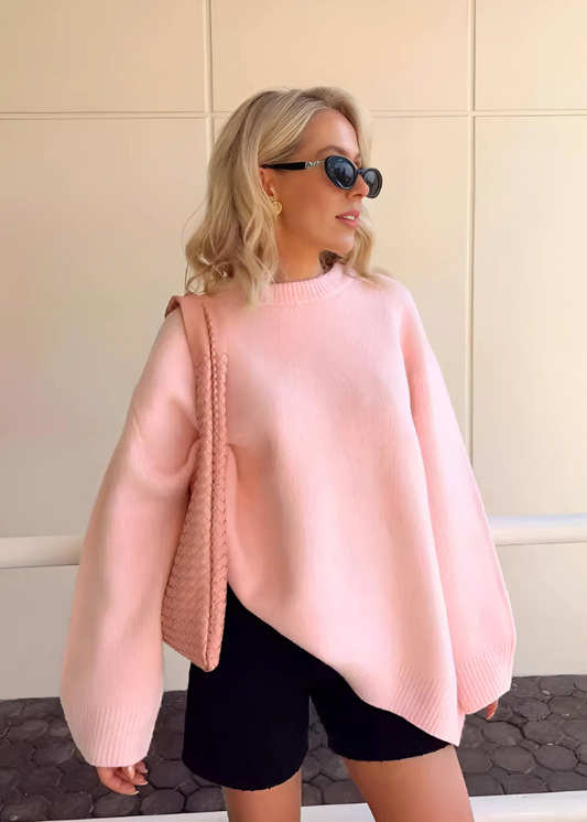 Pull Femme Rose Poudré