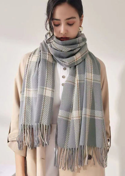 Écharpe plaid chaude hiver femme