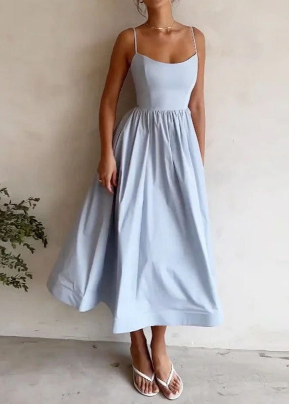 Robe longue élégante à bretelles