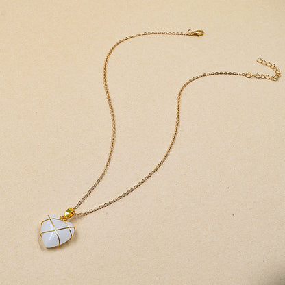 Pendentif cœur cristal été féminin