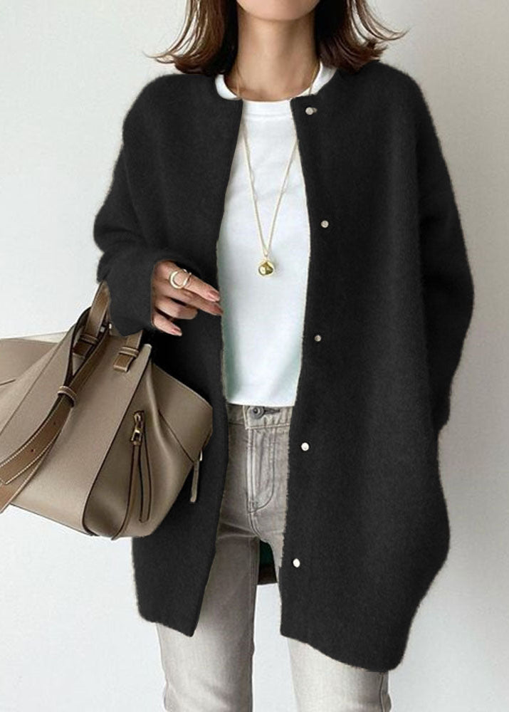 Cardigan tricoté boutonné coupe ajustée