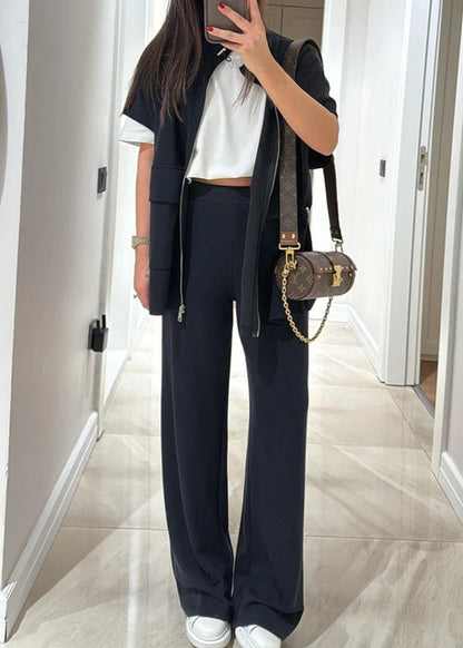 Ensemble décontracté femme manches courtes