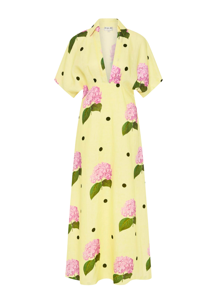 Robe imprimée taille haute élégante