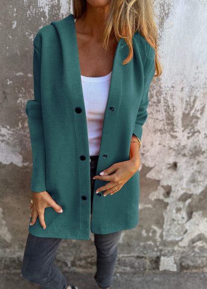 Cardigan Décontracté à Capuche Femme