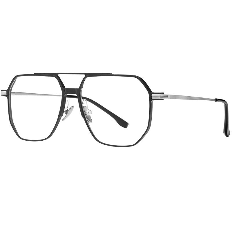 Lunettes retro carrées titane aluminium