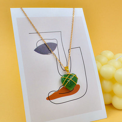 Pendentif cœur cristal été féminin