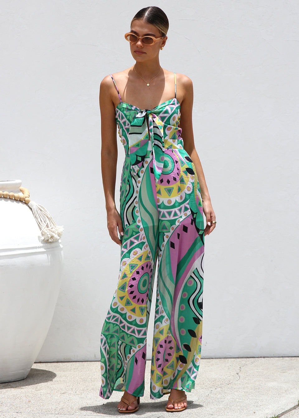 Combinaison Large Imprimée Femme Été