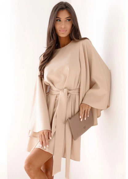 Robe courte manches cloche automne