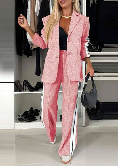 Ensemble veste et pantalon rayé