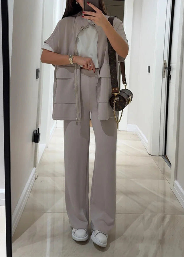 Ensemble décontracté femme manches courtes