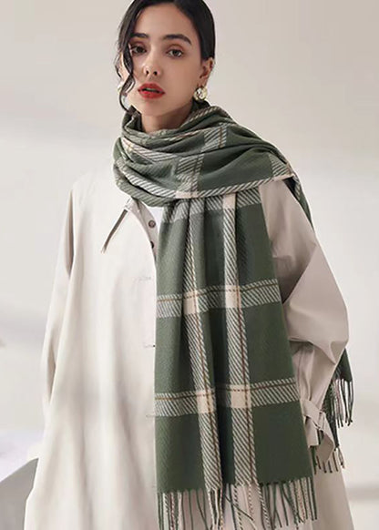 Écharpe plaid chaude hiver femme