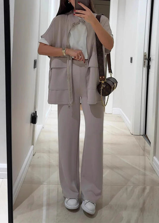 Ensemble décontracté femme manches courtes