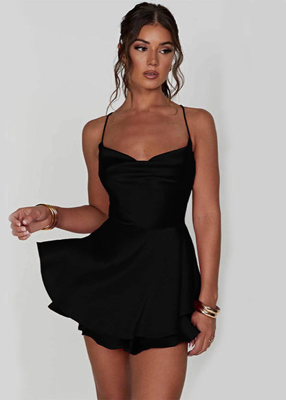 Robe Satin A-line Élégante