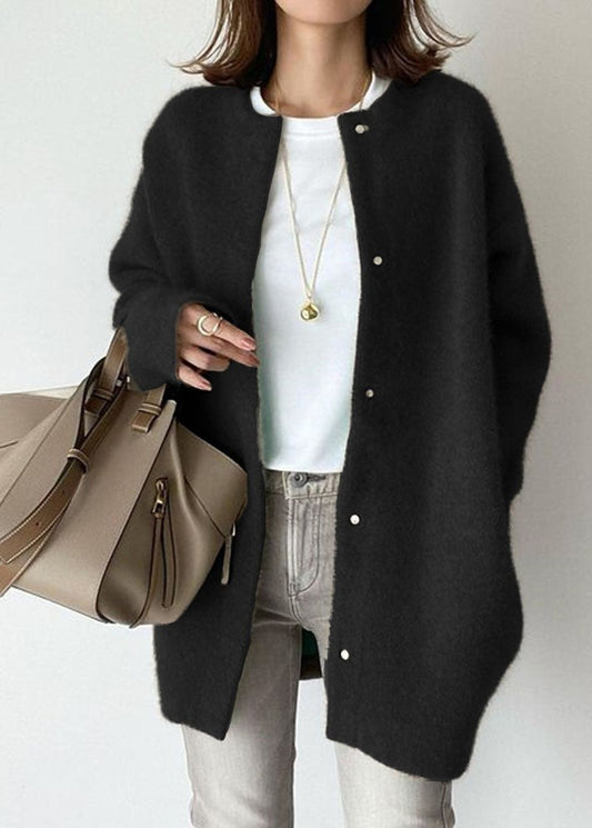 Cardigan tricoté boutonné coupe ajustée
