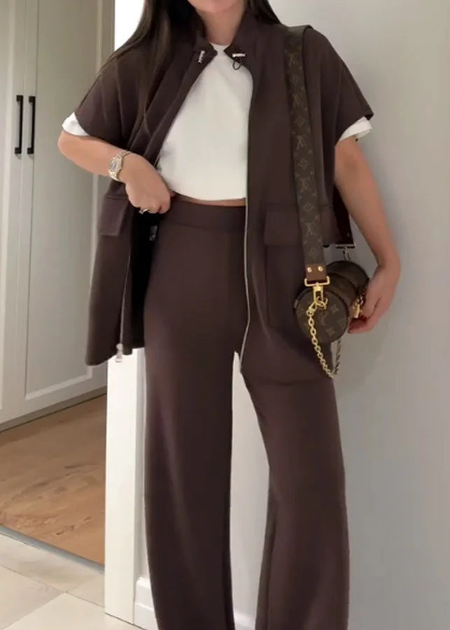 Ensemble décontracté femme manches courtes